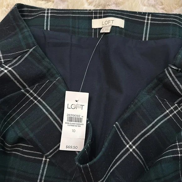 Loft NWT Plaid Skirt - Picture 4 of 5